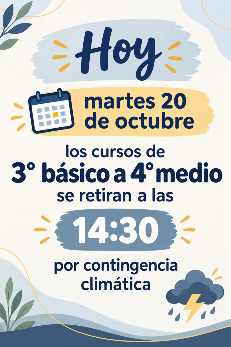 Aviso escolar_ salida por contingencia climática